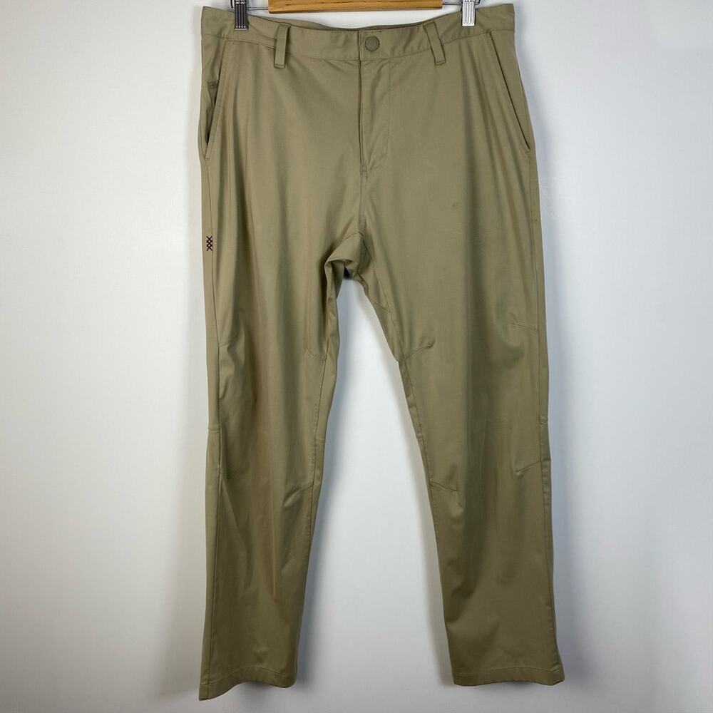 Rhone Commuter Pant Men's Size 33 Khaki Straight Leg Performance Chino